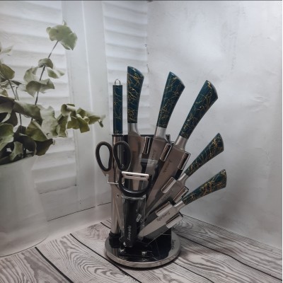 Набір кухонних ножів  з підставкою 